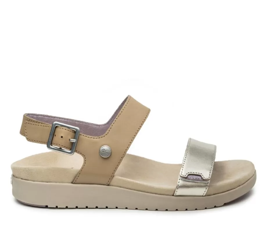 Sandals<KURU Footwear Glide Taupe-Metallic