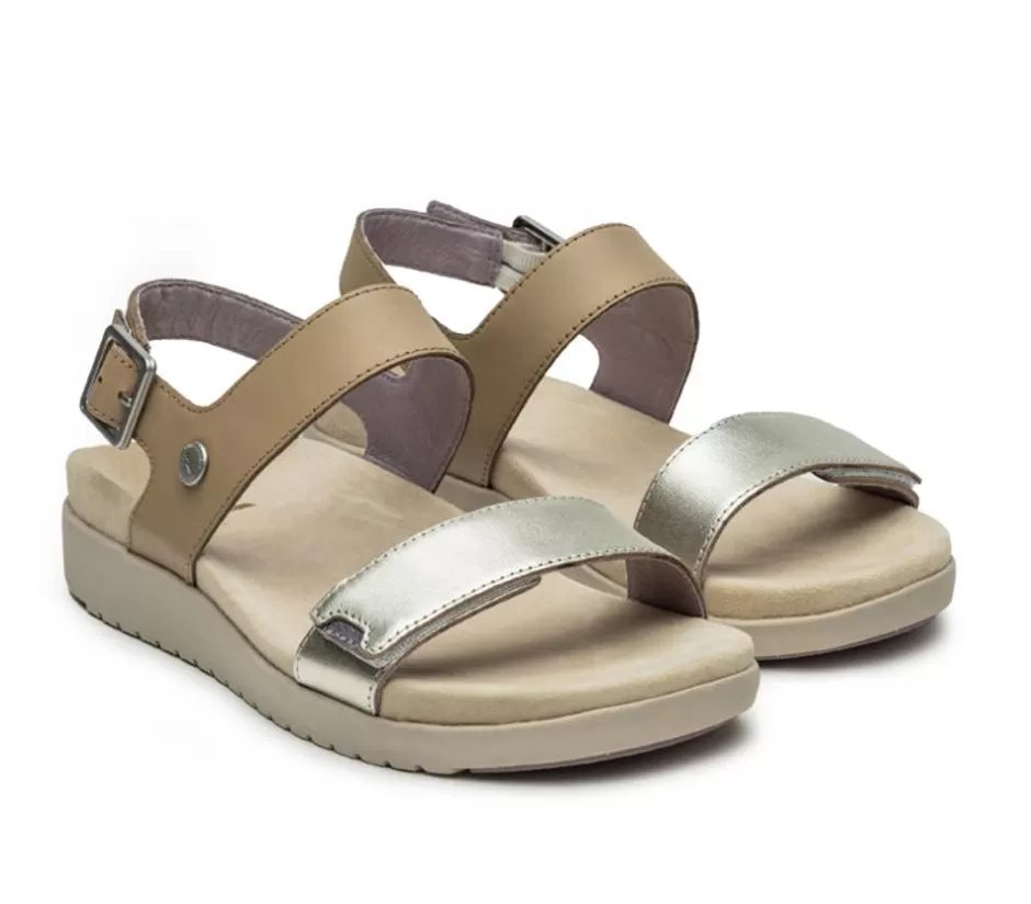 Sandals<KURU Footwear Glide Taupe-Metallic