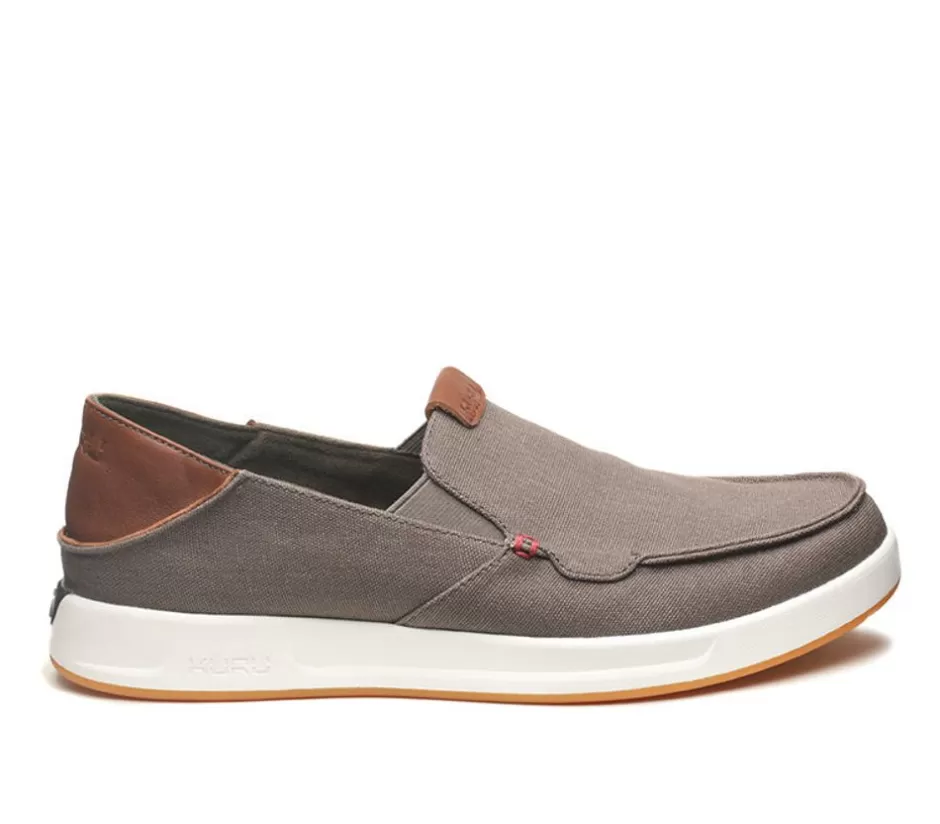 Slip-Ons<KURU Footwear Pace Dark Ash-White-Rich Walnut