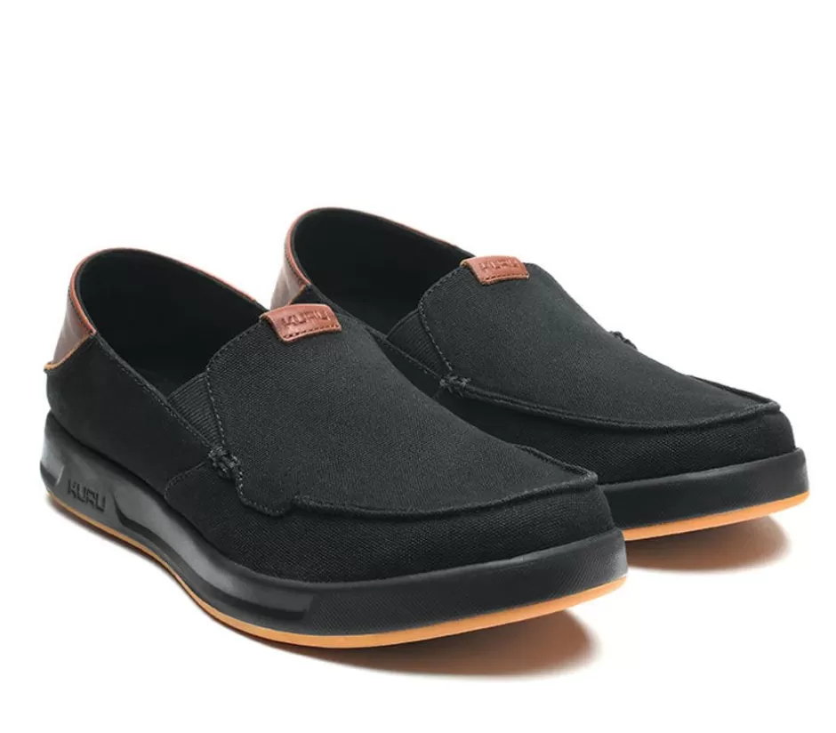 Slip-Ons<KURU Footwear Pace Jet Black-Rich Walnut