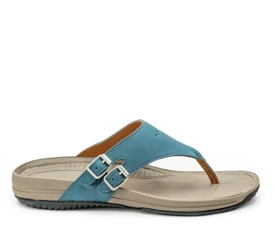 Sandals<KURU Footwear Suomi Wailea Blue-Faded Brown