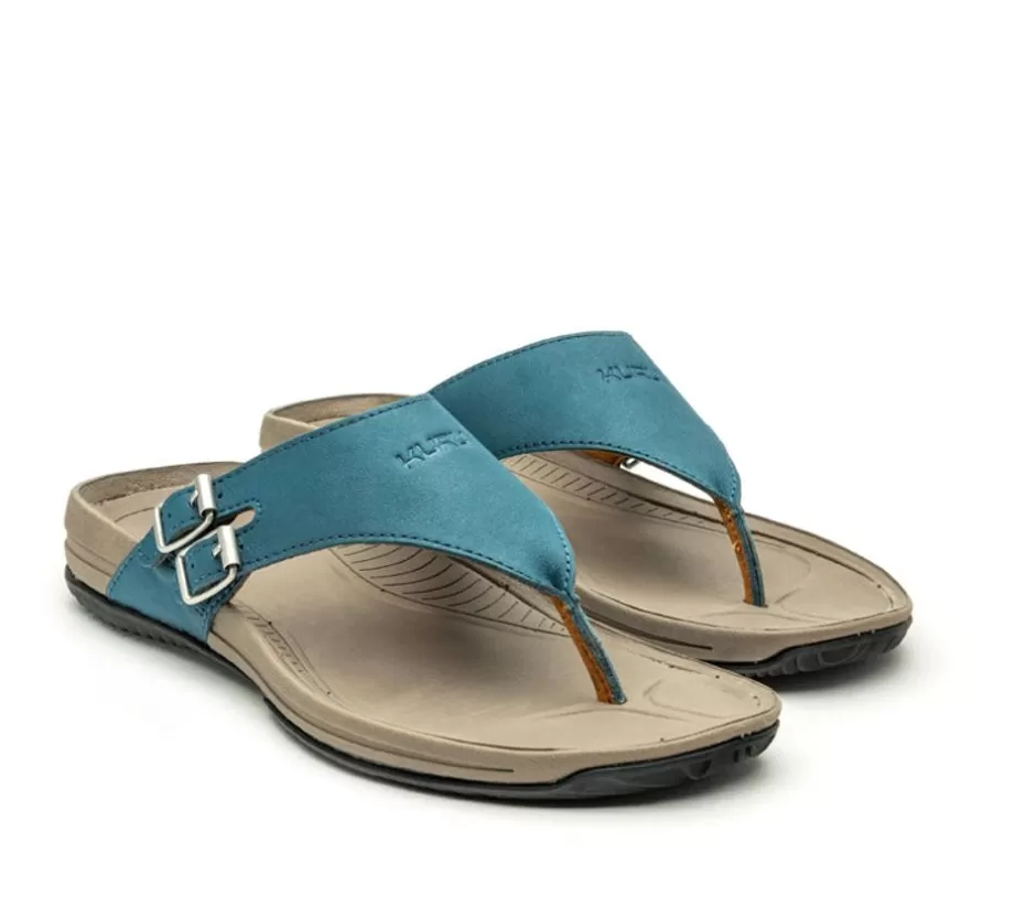 Sandals<KURU Footwear Suomi Wailea Blue-Faded Brown