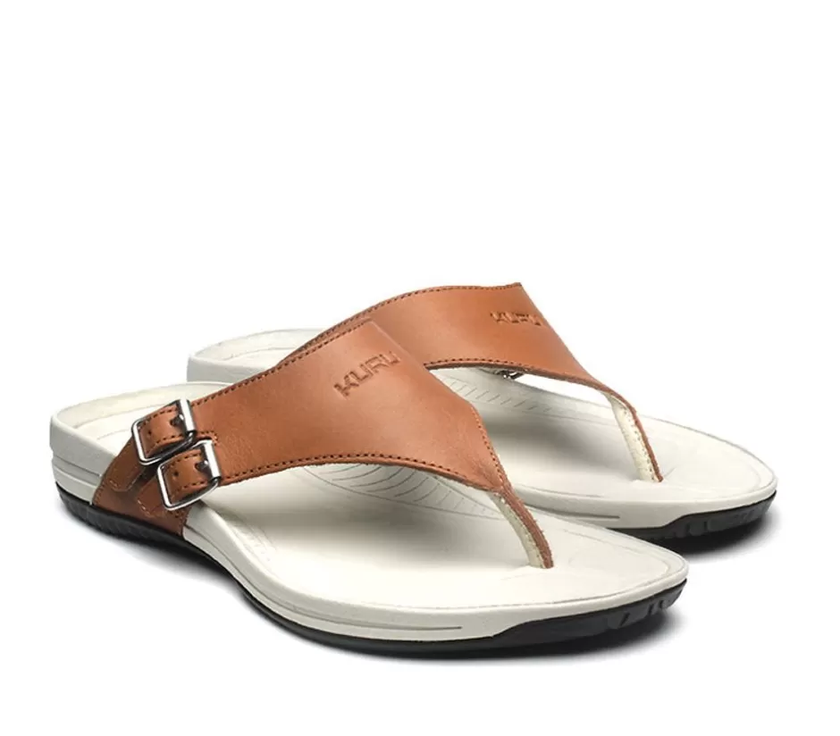 Sandals<KURU Footwear Suomi Caramel Brown-Bone